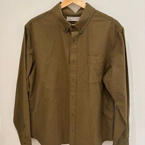 Everlane Men's Khaki Button-Down Shirt